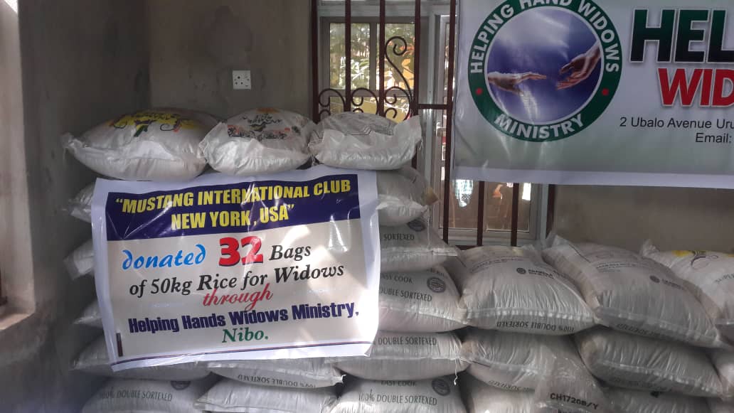 Helping Hand Widows Ministry: 50Kg Bags of Rice Donation
